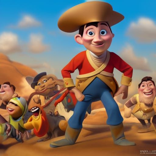 George Washington Reimagined in 3D Digital Art