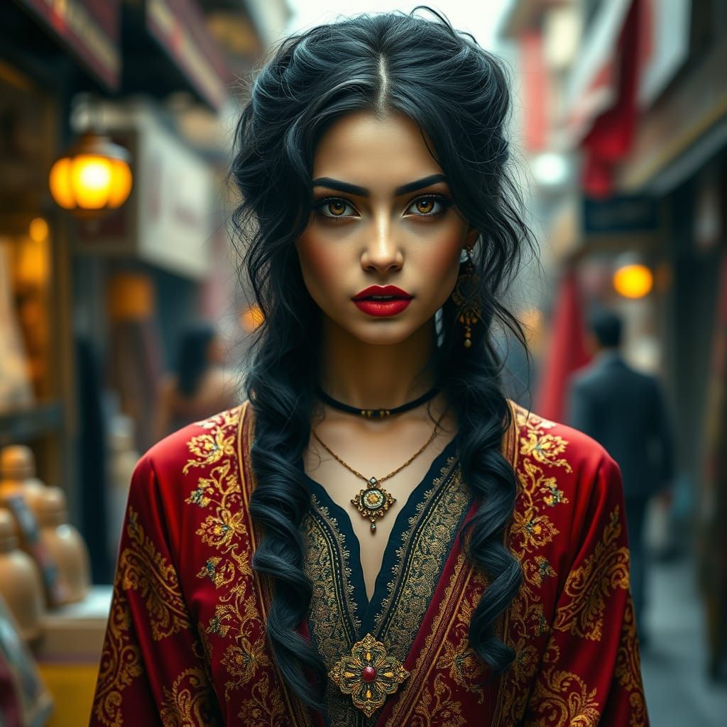 Gypsy Queen in Opulent Regalia