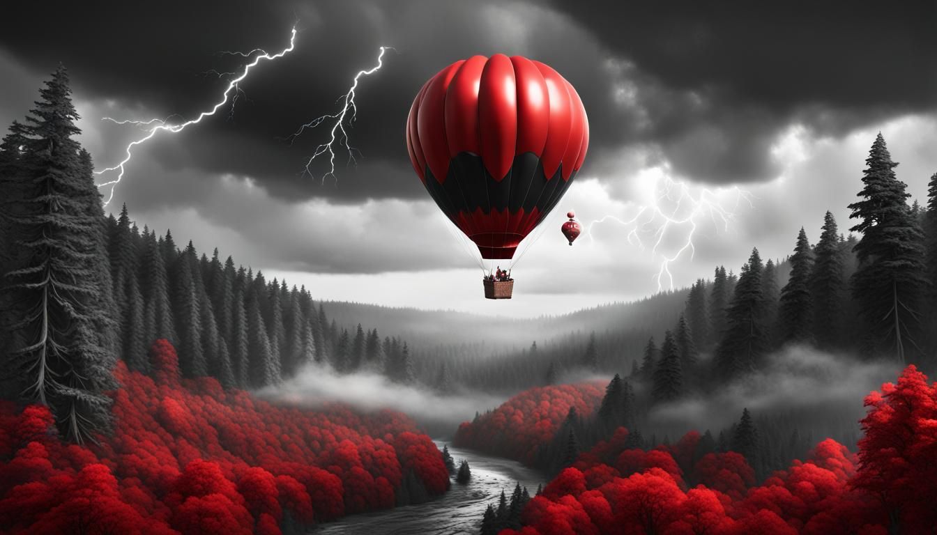 Red Hot Air Balloon