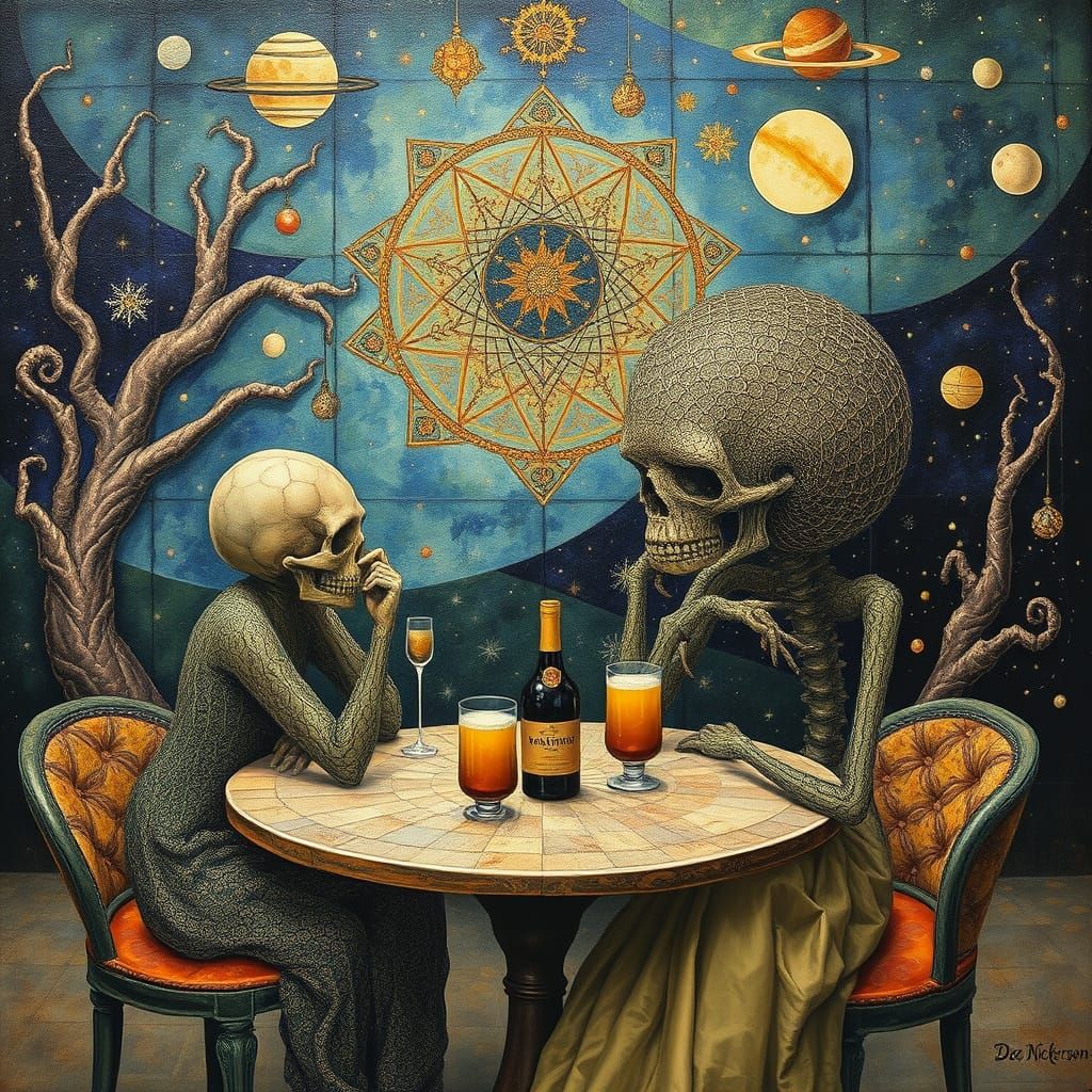 Psychedelic Utopia in Style of Hieronymus Bosch