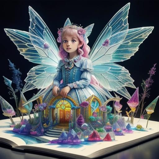 Crystal Fairies in Candyland Pop-Up Book