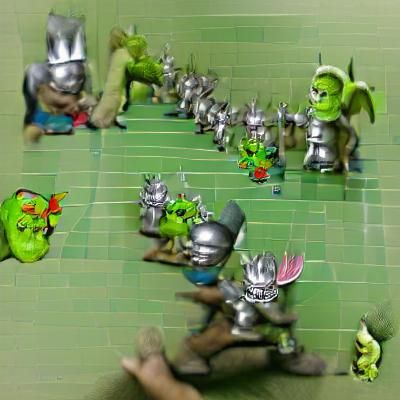 Epic Clash: Elven Warriors vs Goblin Hordes in Fantasy Battl...