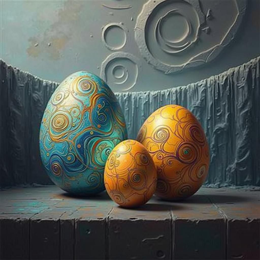 Glowing Egg Transforms into Quantum Wave Functions