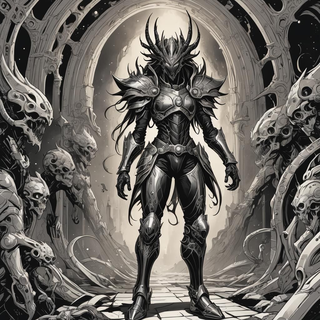 Cyberpunk Goddess Reveal: Dark Meta-Satire and Cosmic Chaos