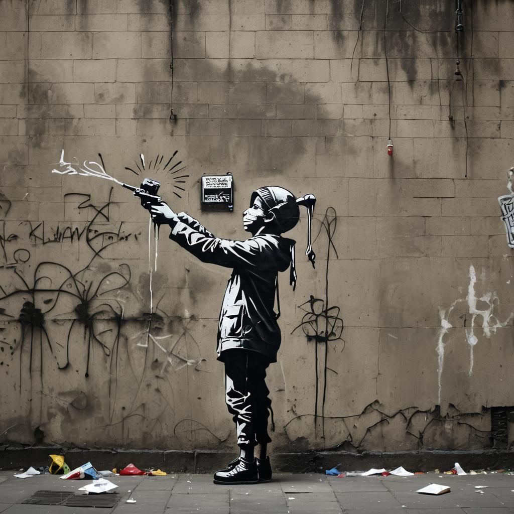 Streetscape in Hyperrealistic Style