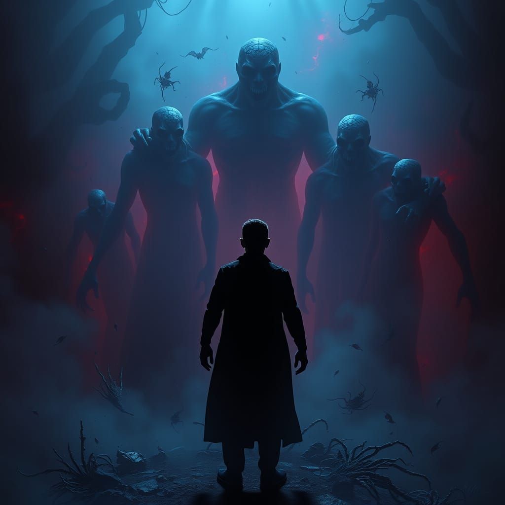 Featureless Protagonist Evades Dark Figures in Lucid Nightma...