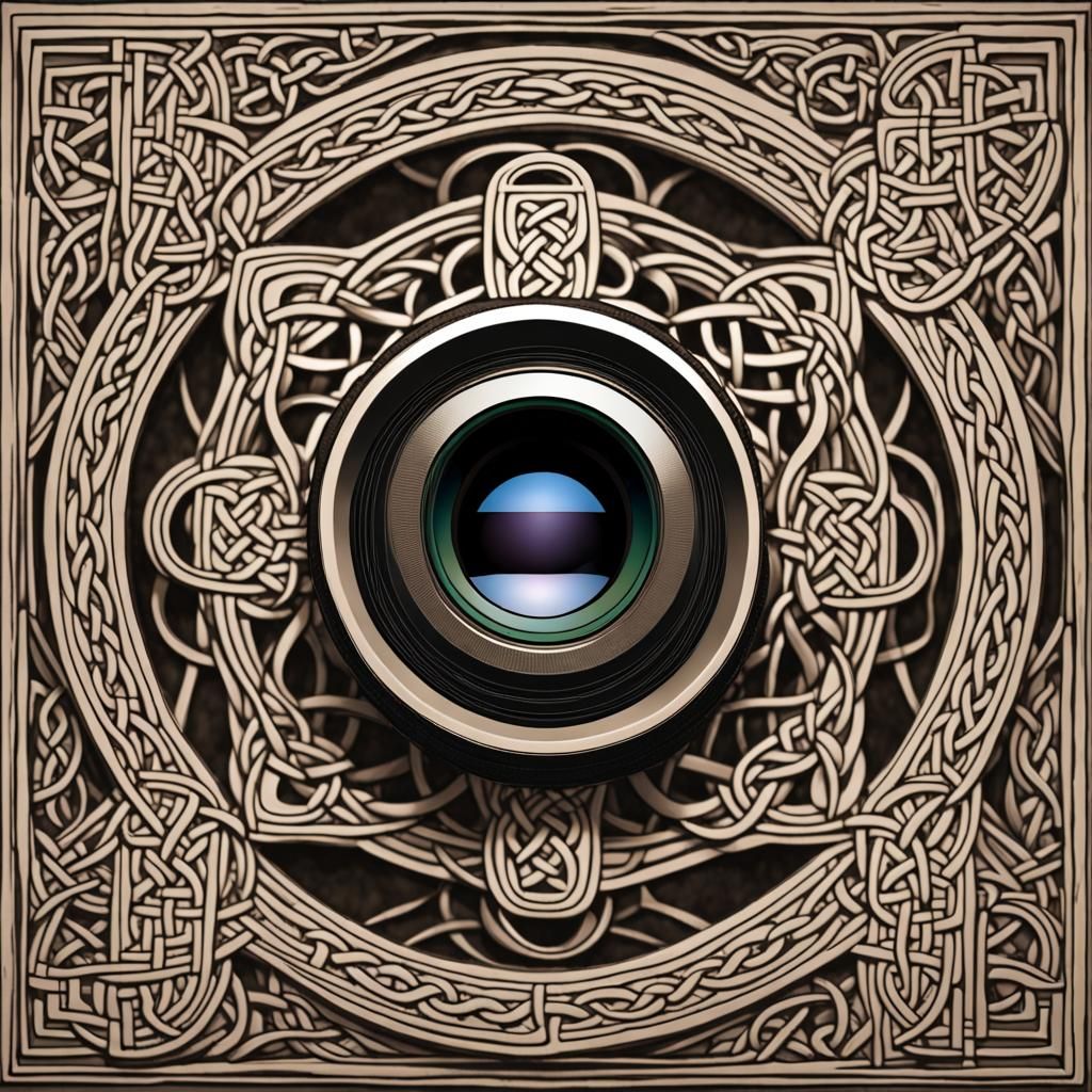 Mechanical Camera Formed from Celtic Knotwork