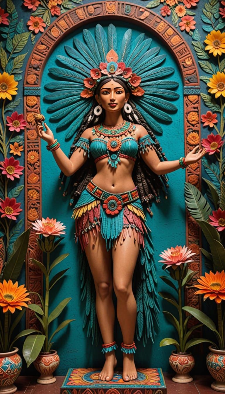 Xochiquetzal, Goddess of Love, in Mesoamerican Art