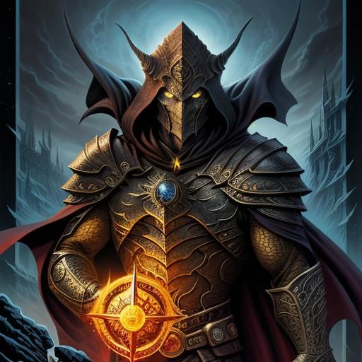 Forged Dragon King in Comic Book Art Style