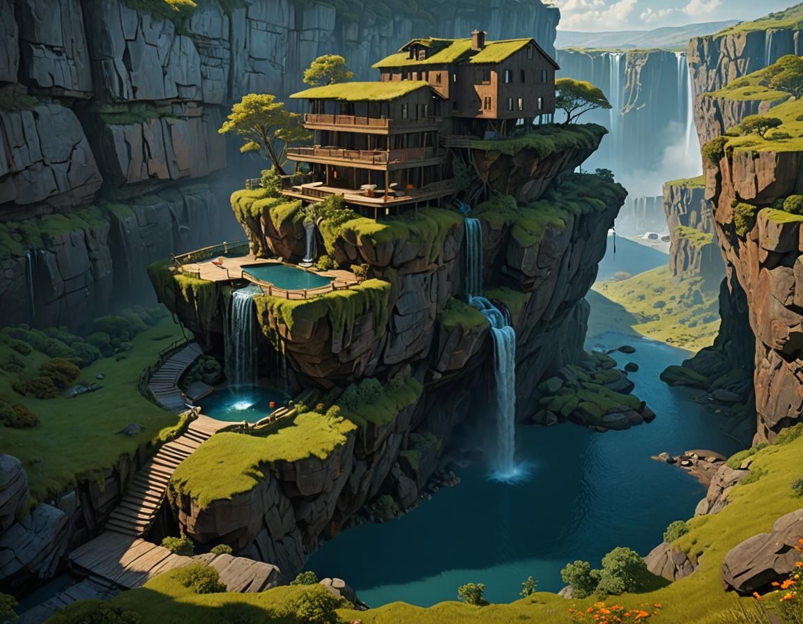 Surreal Cliffside Villa Overlooks Turquoise Oasis