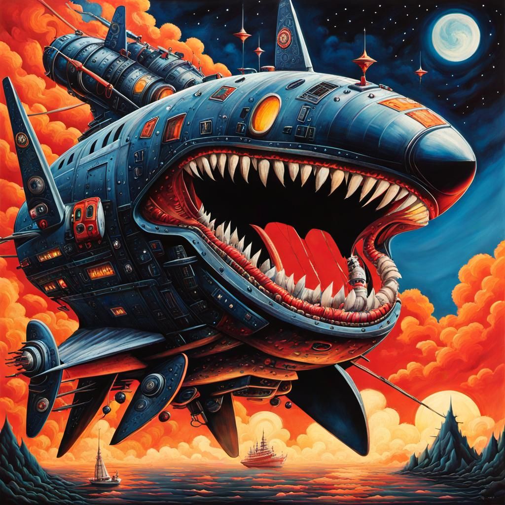 Hypnotic Cruise Missile with Furry Festive Grin