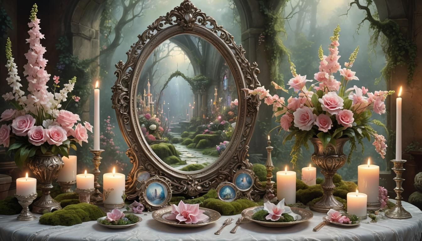 🌹⚜️ Miroir Gothique 🧡🕯