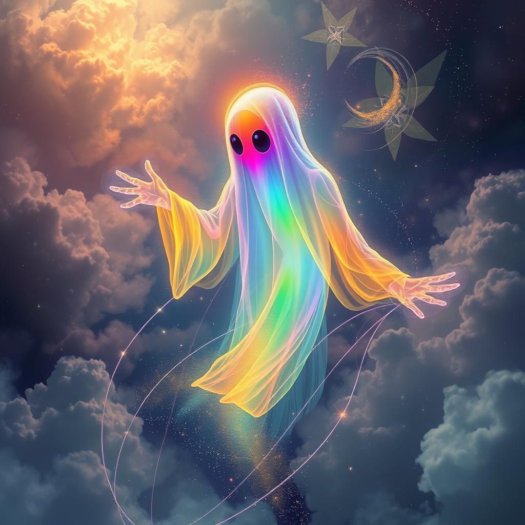 Luminous Rainbow Spirit in Cosmic Realm
