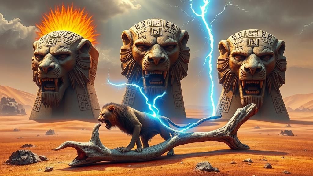 Turbulent Desert Landscape