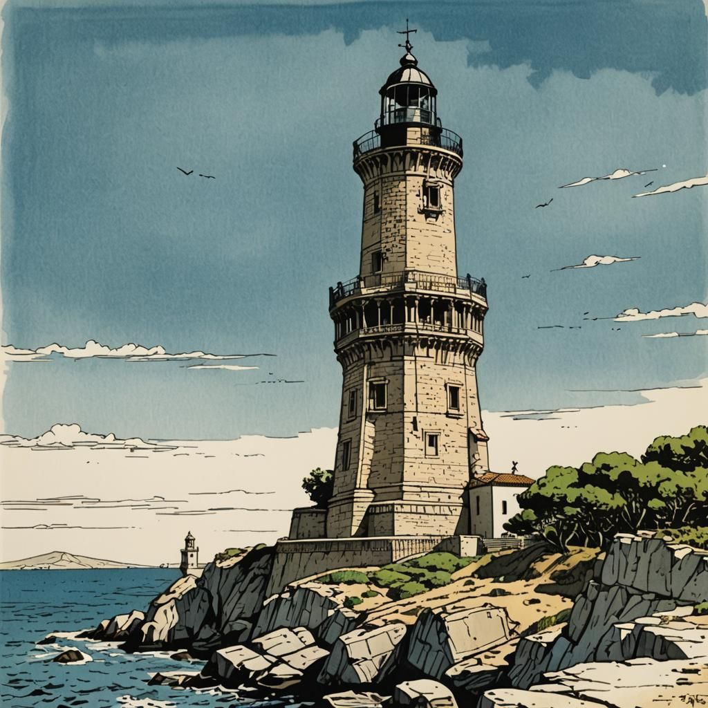 Ancient Stone Lighthouse