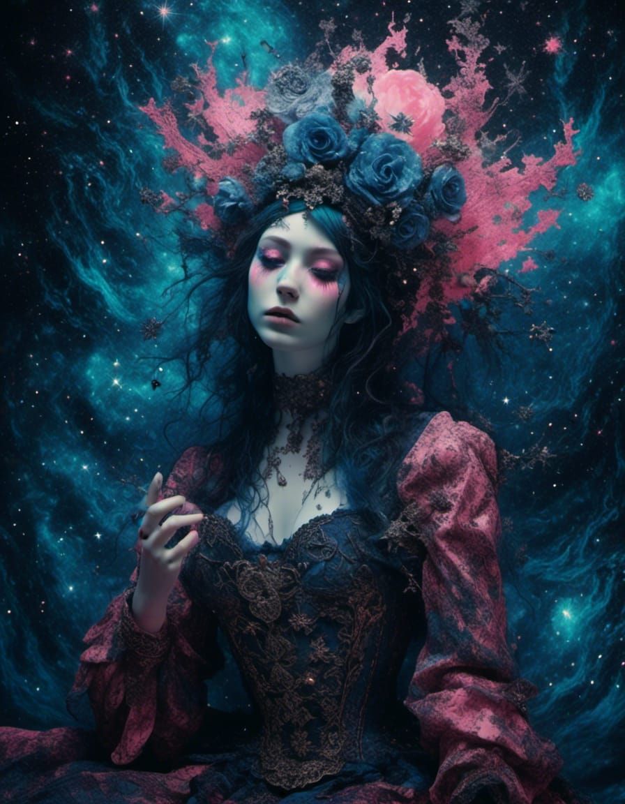 Ethereal Wizard in a Celestial Storm