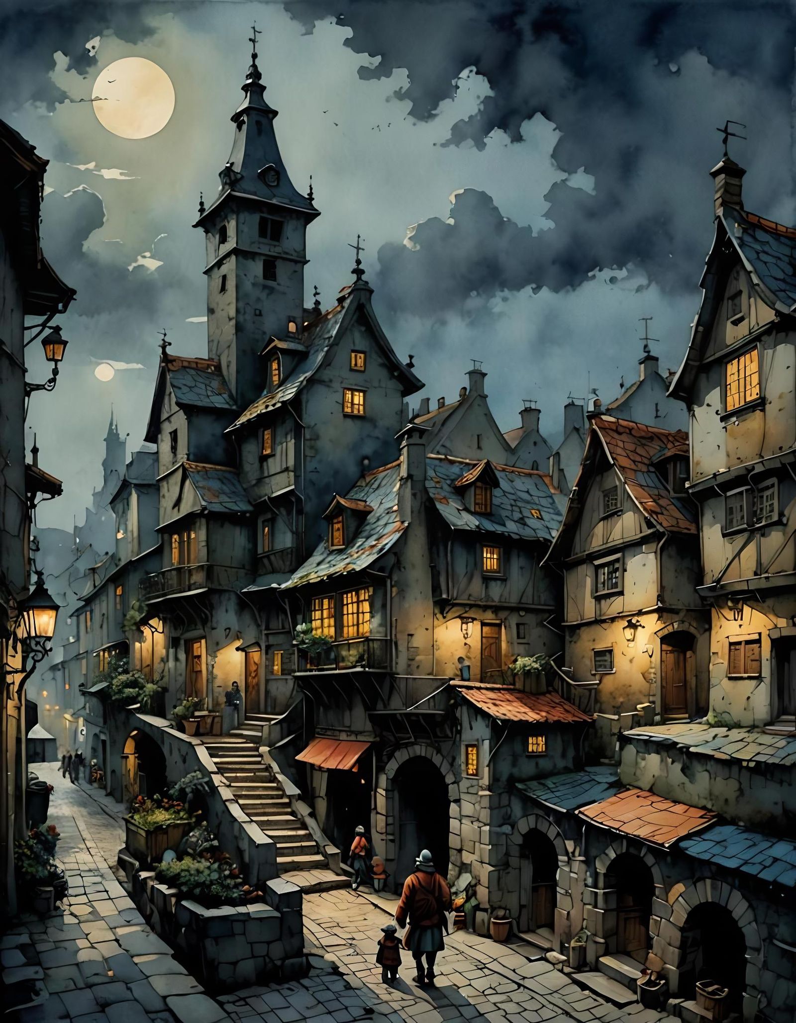 Medieval town ...