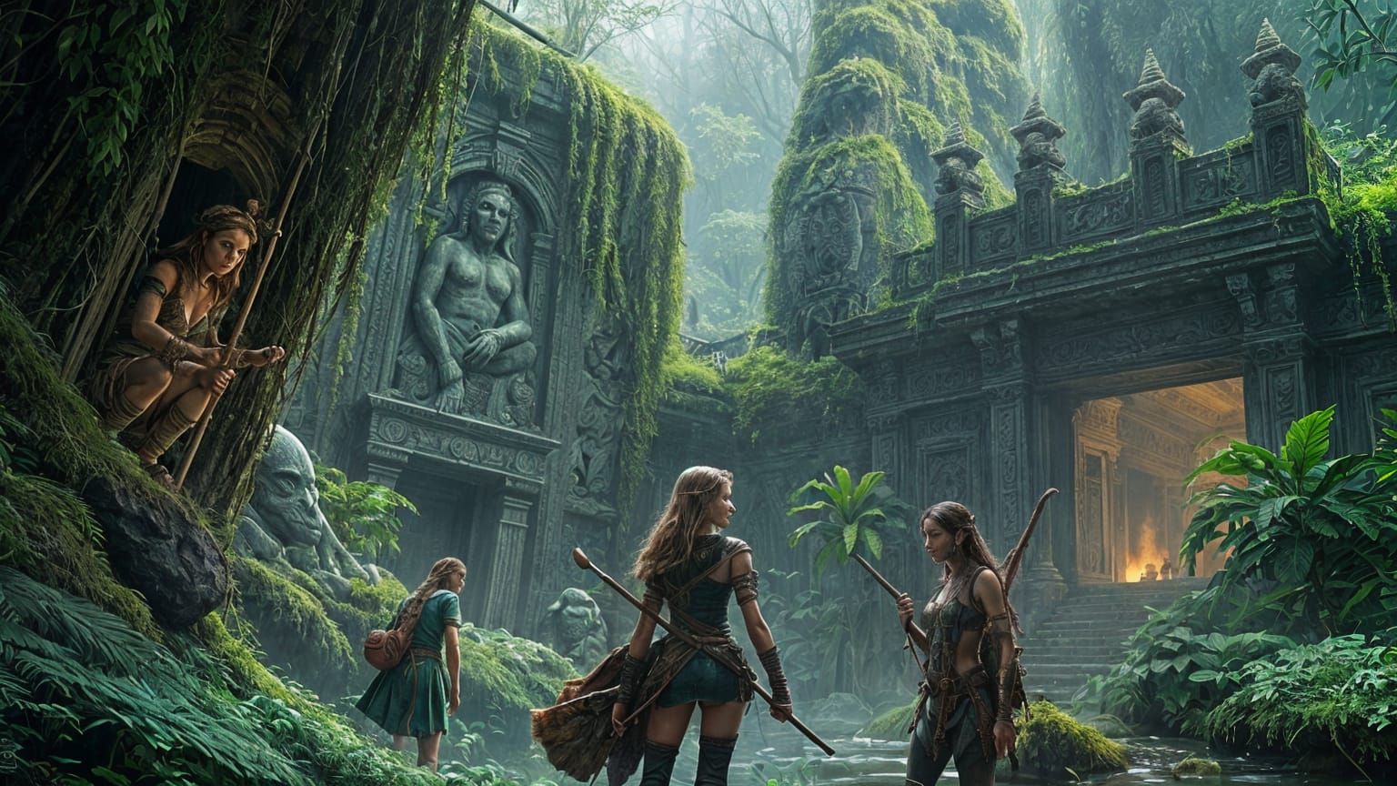 Adventurers Uncover Hidden Jungle Temple With Creatures