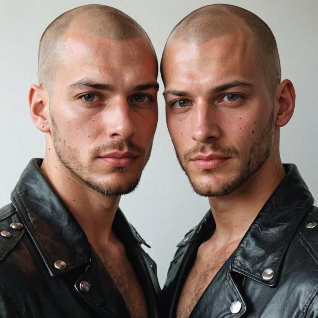 German Gay Leathermen in Intimate Friendship