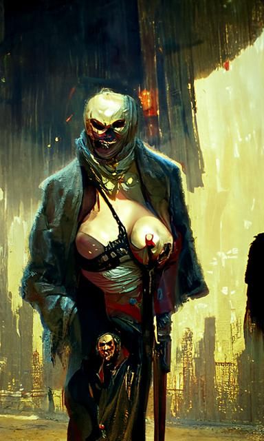 Sinister Encounter in a Dark Alley