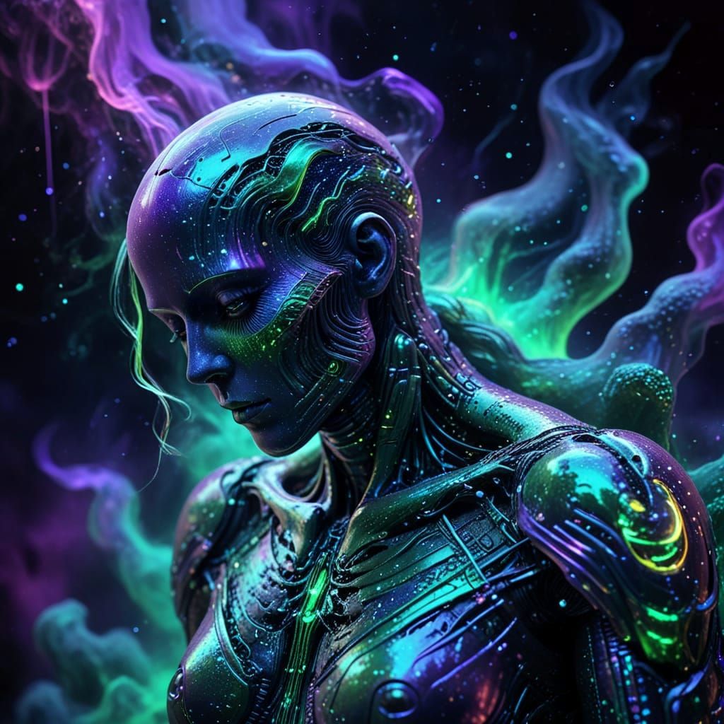 Astral Ghost in a Shell Illustration