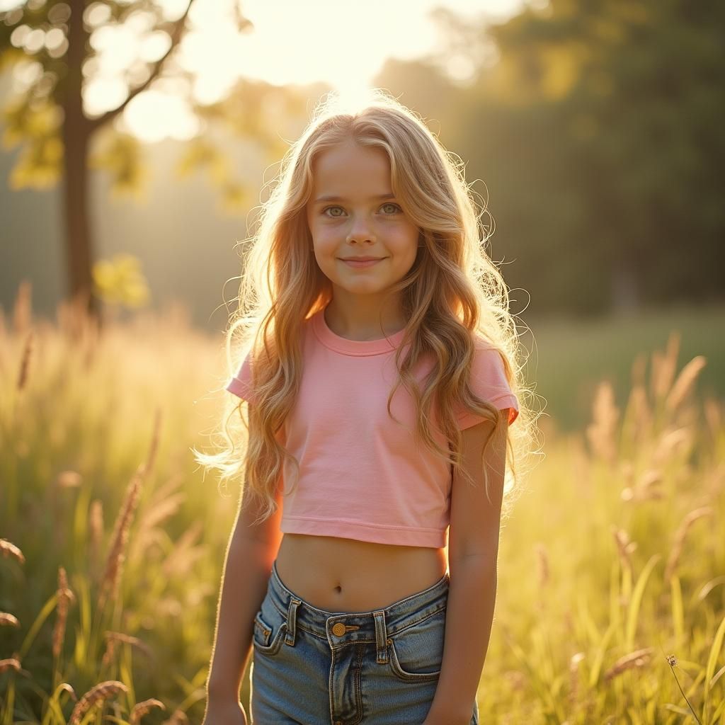 Young Emma Watson in Whimsical Summer Settings