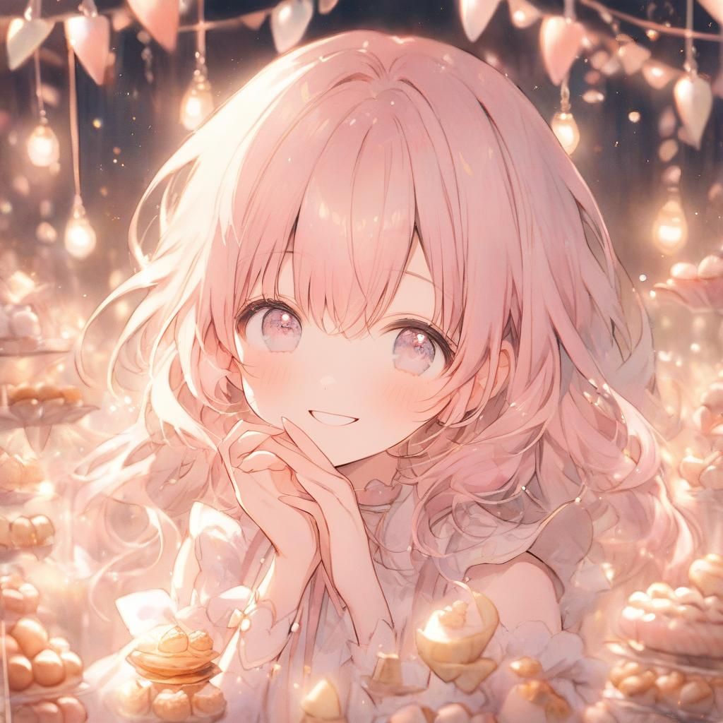 Pastel Anime Idol in Dreamy Pastel Paradise
