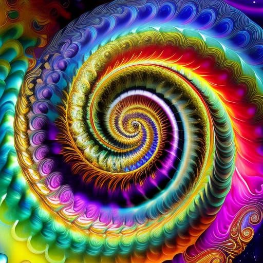 Majestic Snail Revealed in Hypnotic, Ethereal Digital Art