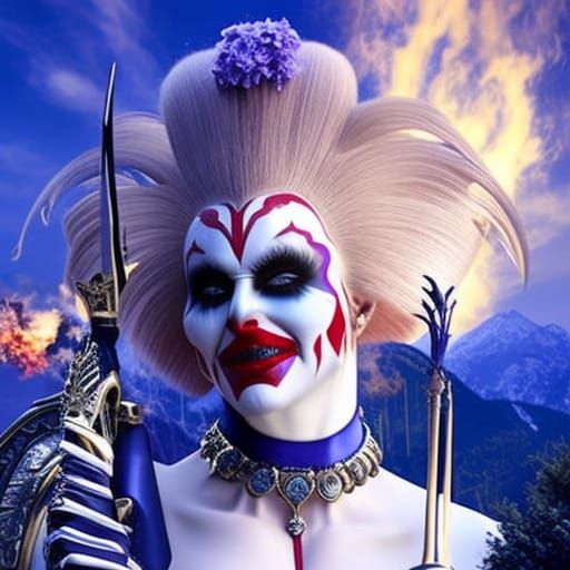 Nefarious Clown in the Moonlight