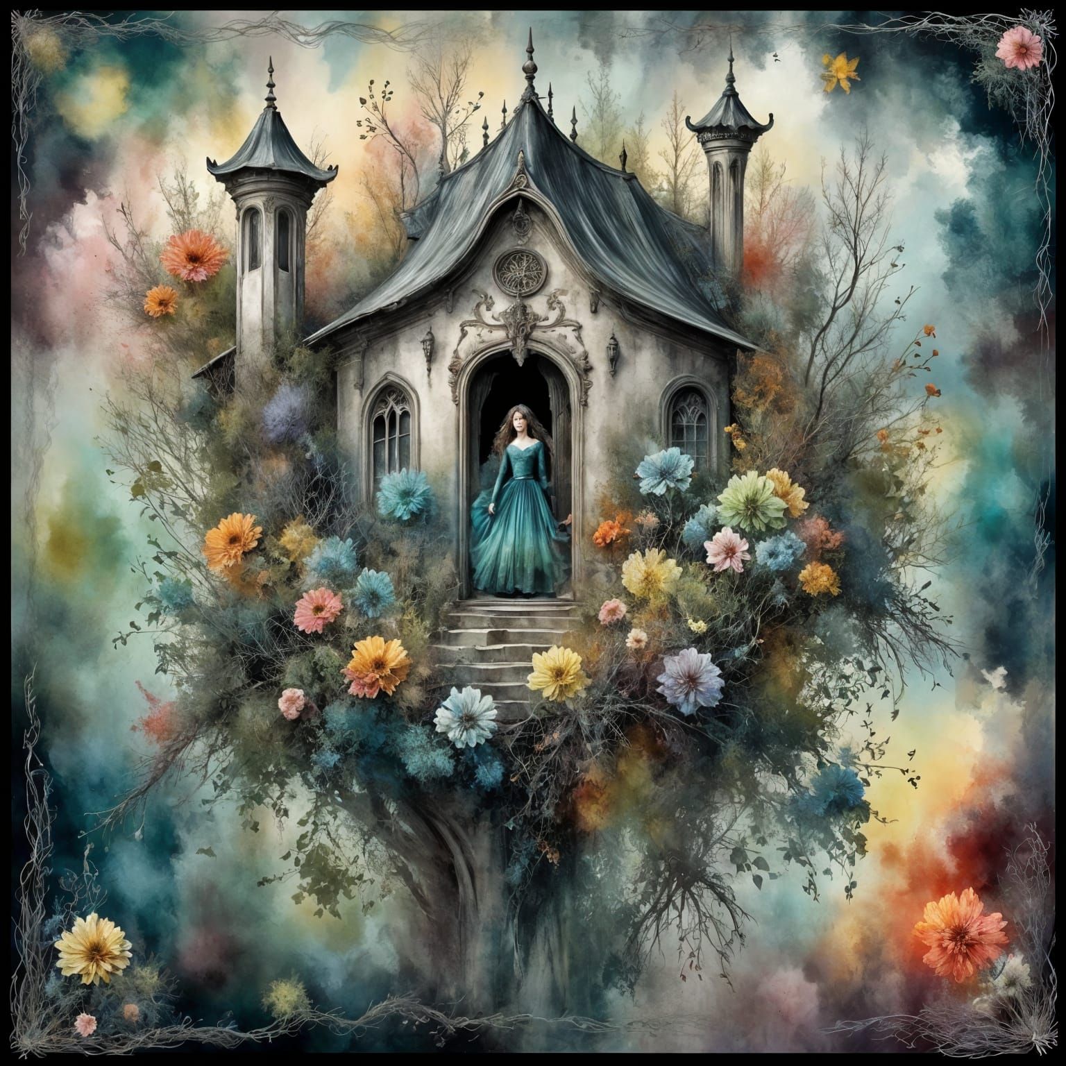 Ethereal Lace Patterns in Celestial Light