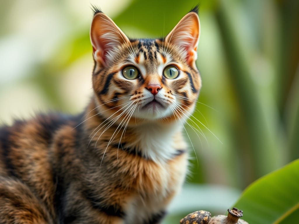 Feline Fruit Hybrid in Whimsical Style