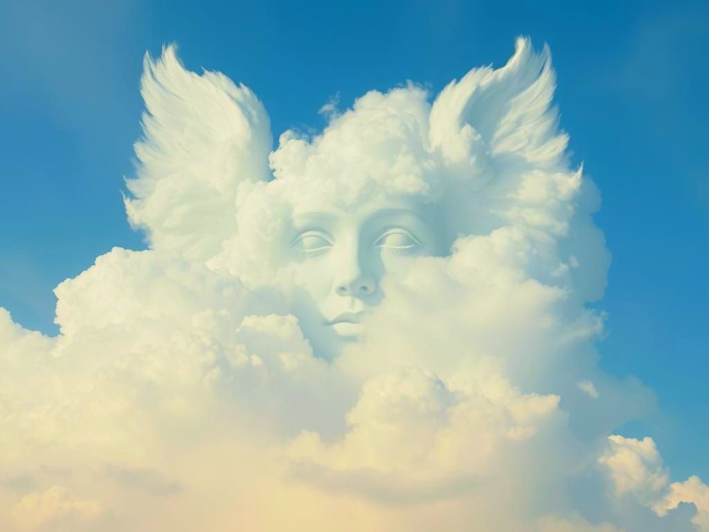 Enigmatic Cloud Formations in a Celestial Landscape