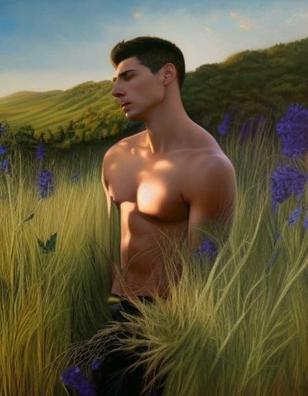 Breathtaking Portrait of a Dapper Gentleman in Vibrant Color...