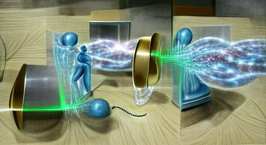 Quantum Teleportation in Futuristic Landscape