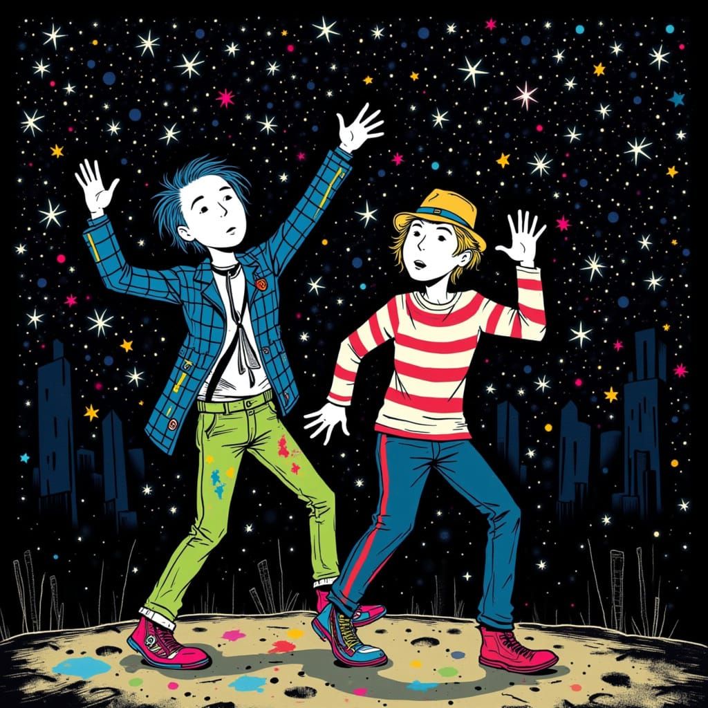 Dancing Aliens Celebrate New Year's Rockin' Eve