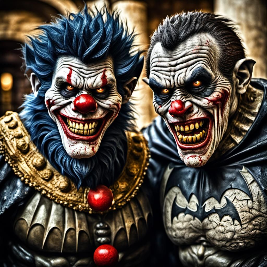 Zombie Monkey Monster Clown Batman and Zombie Monkey Monster...