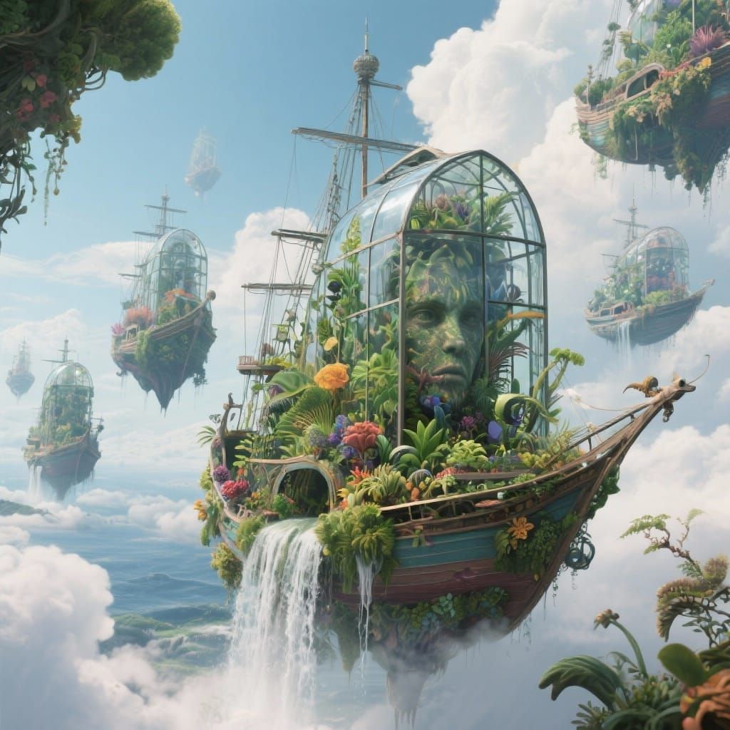 Floating Greenhouse Armada Sailing Cloud Seas