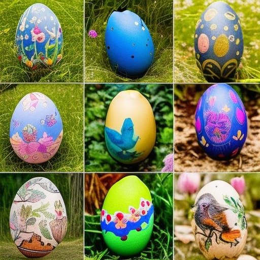 Ethereal Easter Eggs in Haunted Spring Oasis