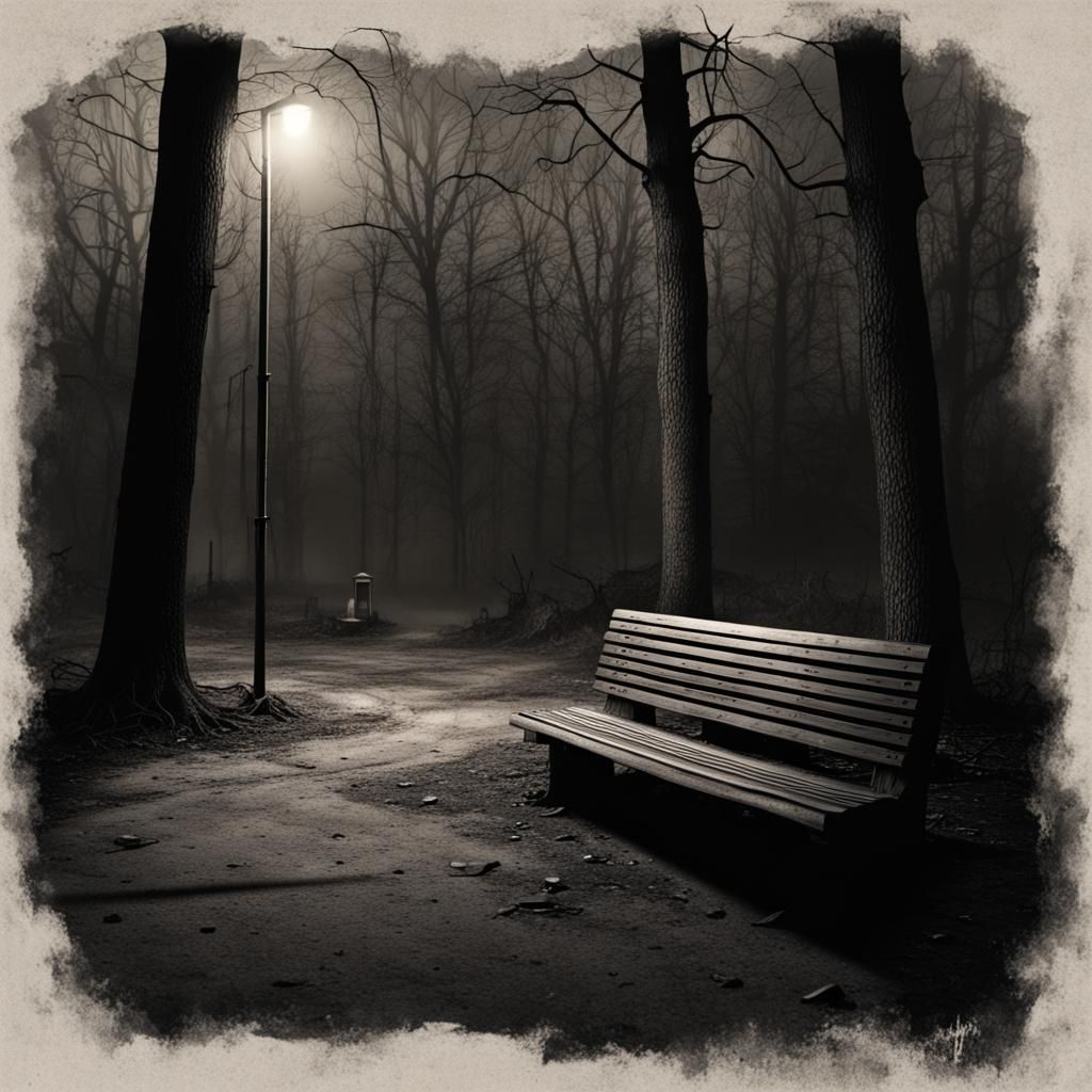 Foreboding Roadside Oasis in a Haunted Woodland