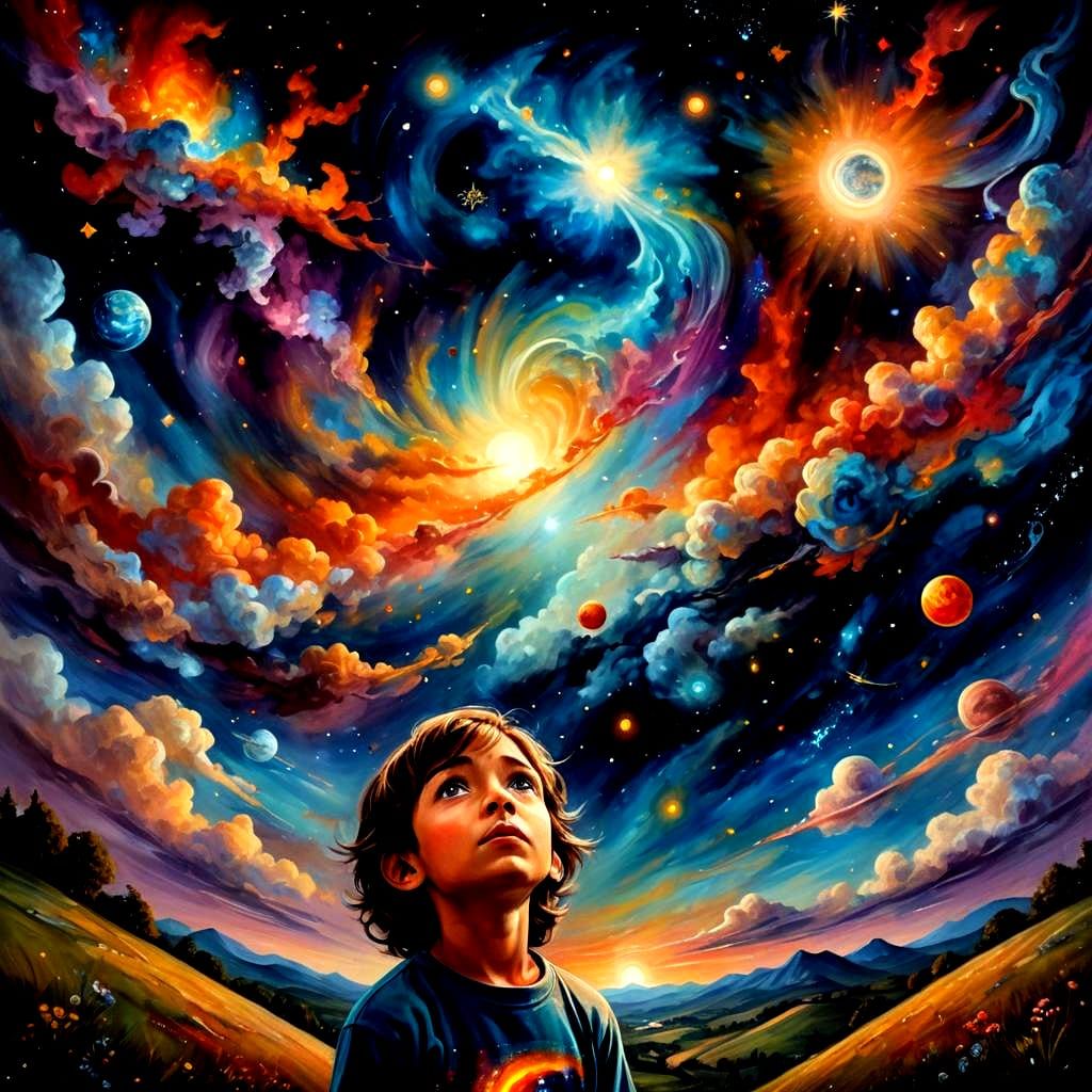 Cosmic Reflections: A Starry Night with a Glimpse of the Unk...