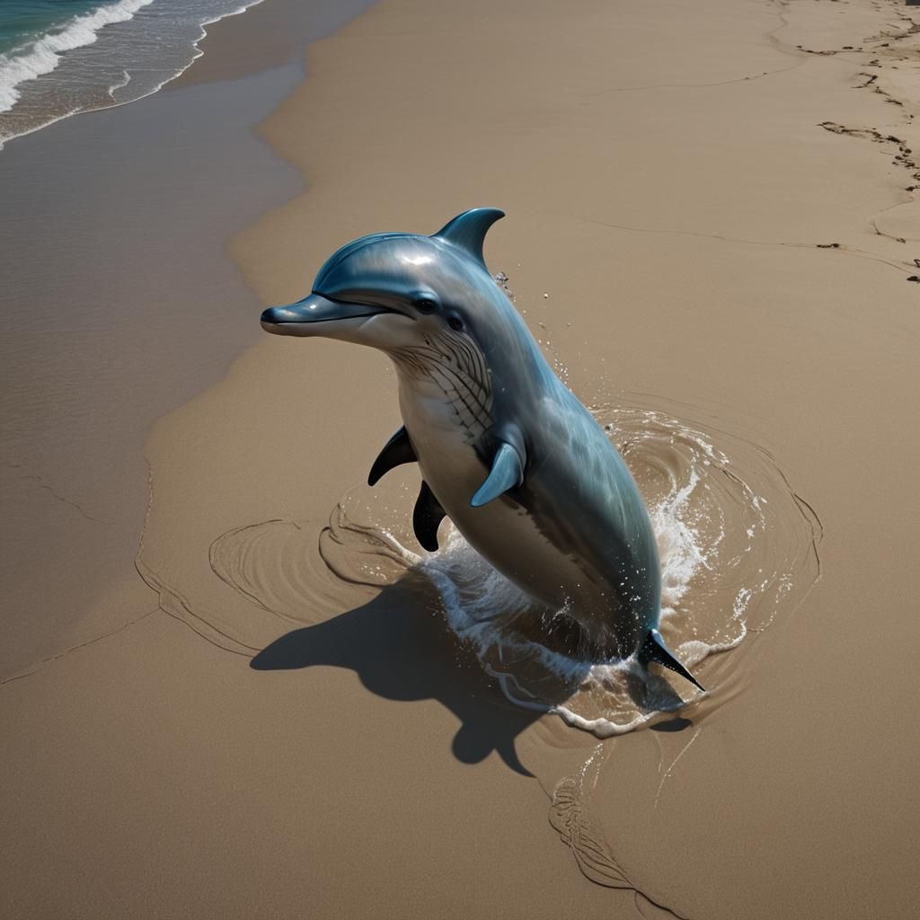 Fantastical Beach Creature in Vibrant Colors