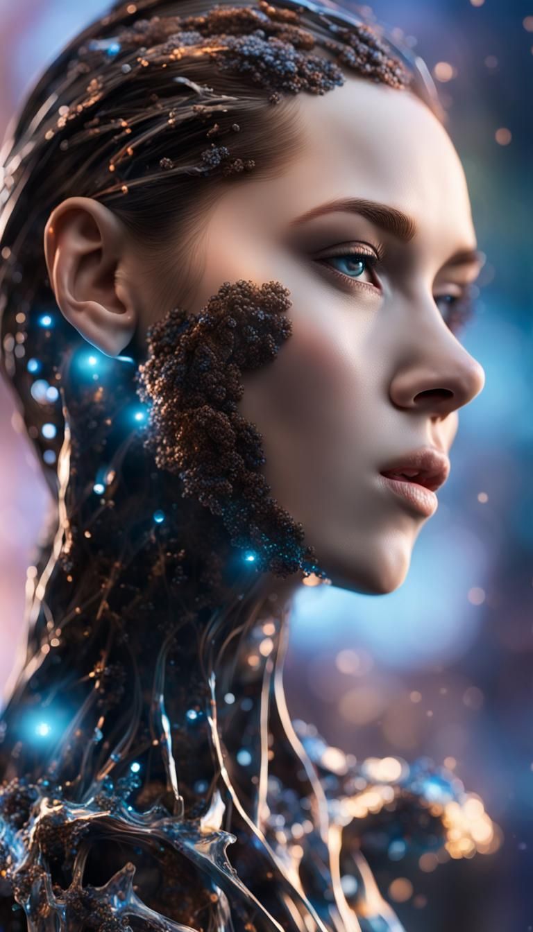 Beautiful female "very crystalline"  silicon-based life form...