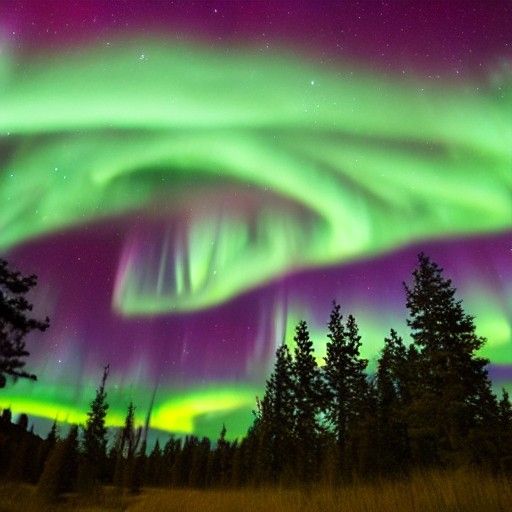 Northern Lights Fox Dancing Under Celestial Display