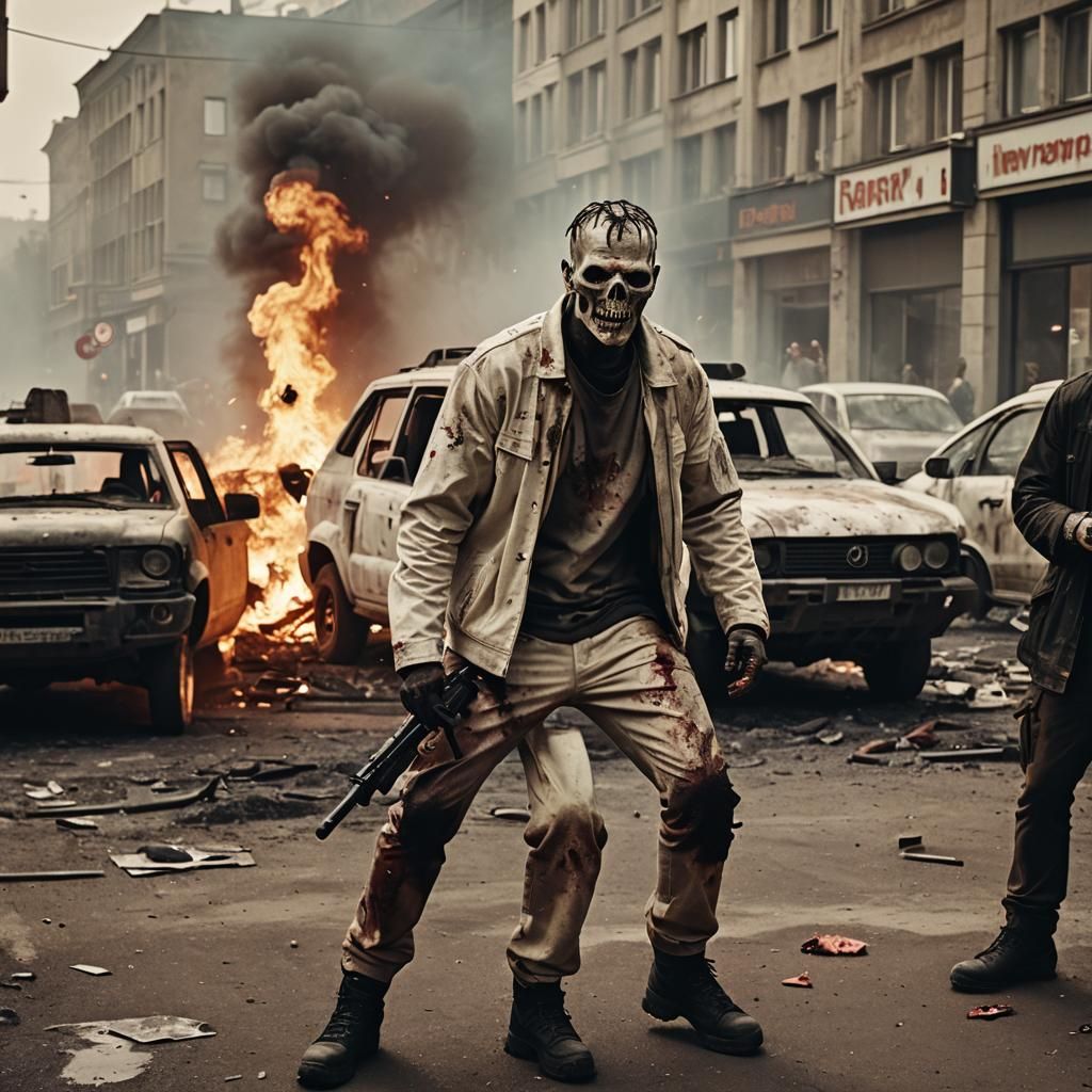 Epic Zombie Apocalypse in Dusty Düsseldorf Streets