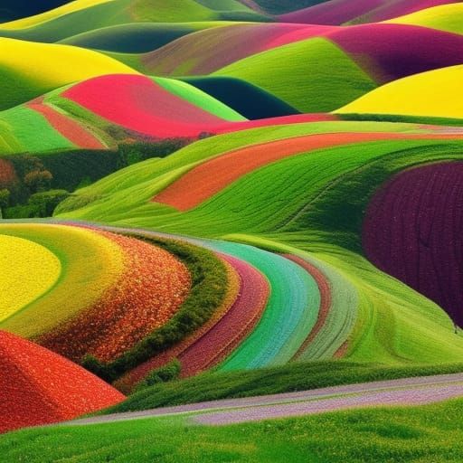 Sugarcoated Landscape in Whimsical Candy Wonderland