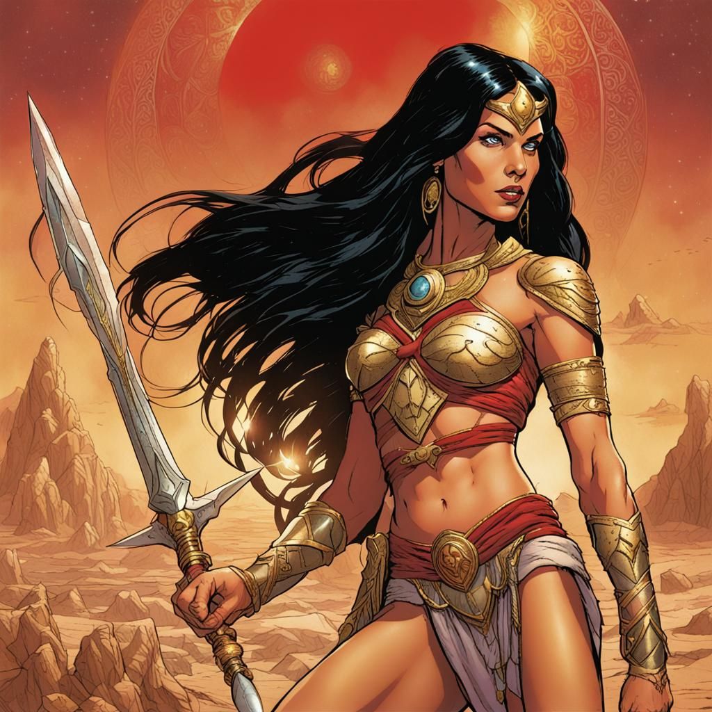 Princess of the Red Planet in Stunning Portrait