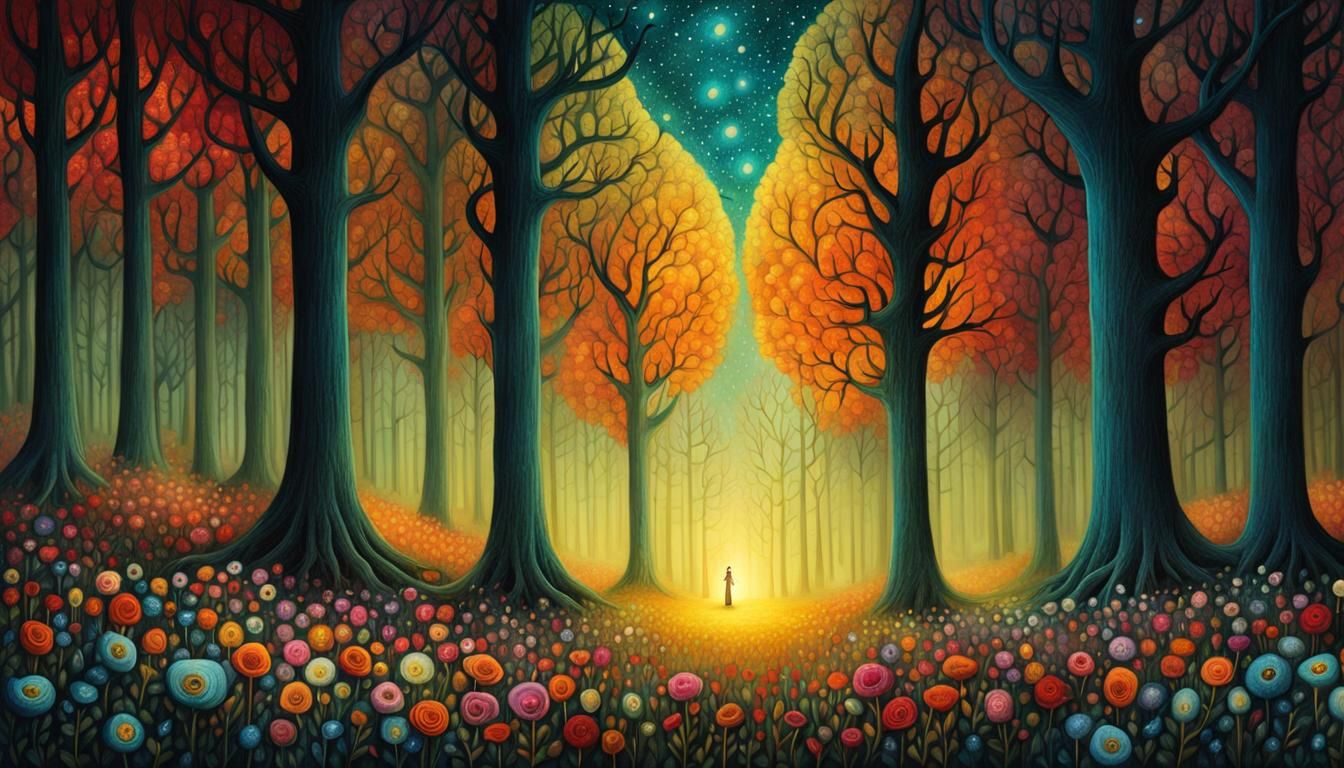 Eldritch Blooms in Whispering Woods