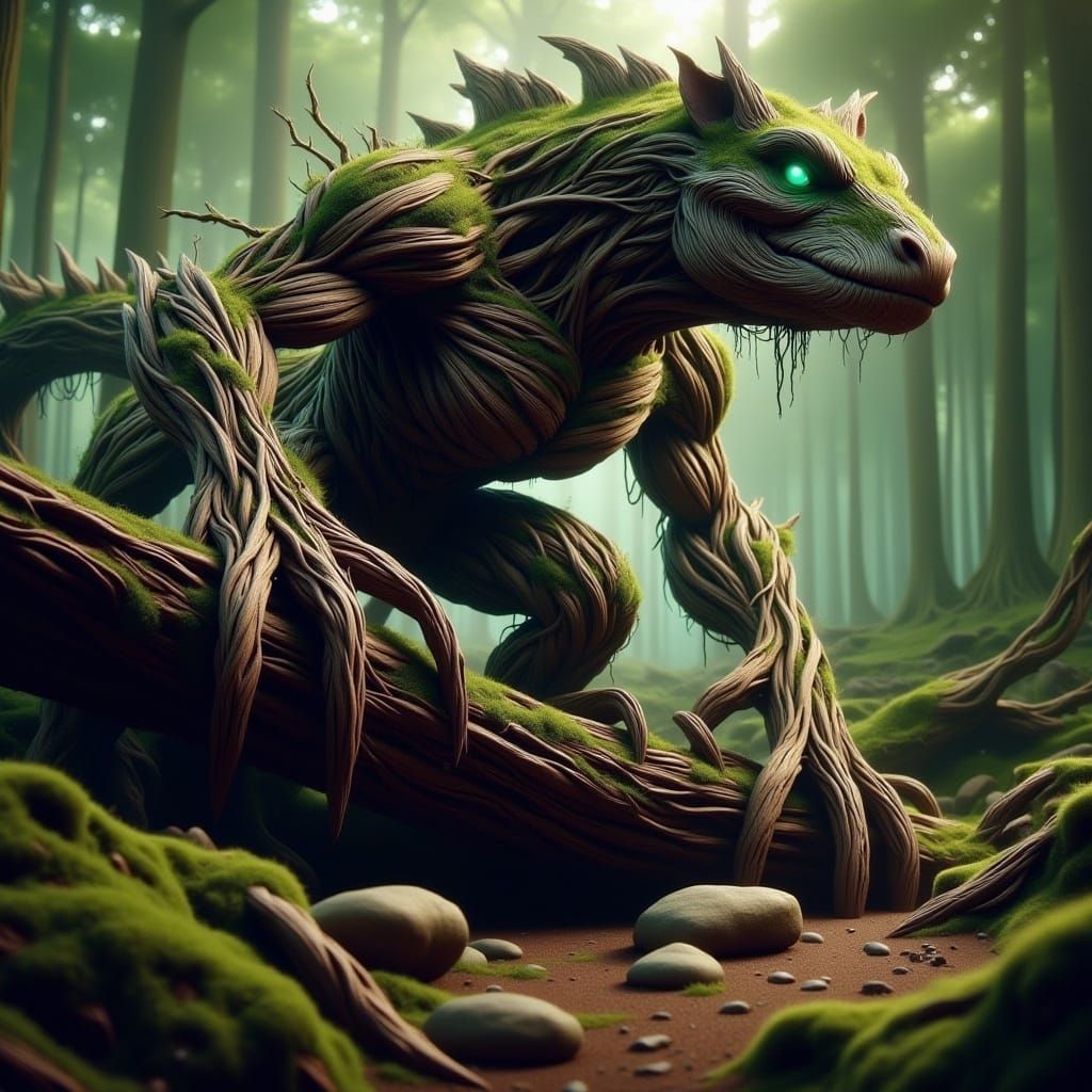 Fantastical Lizard Portrait