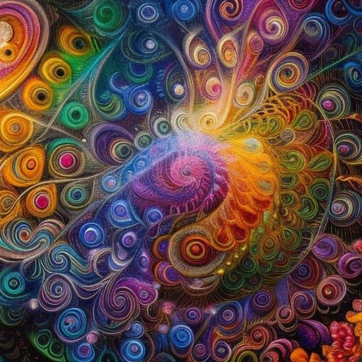 Rainbow swirls