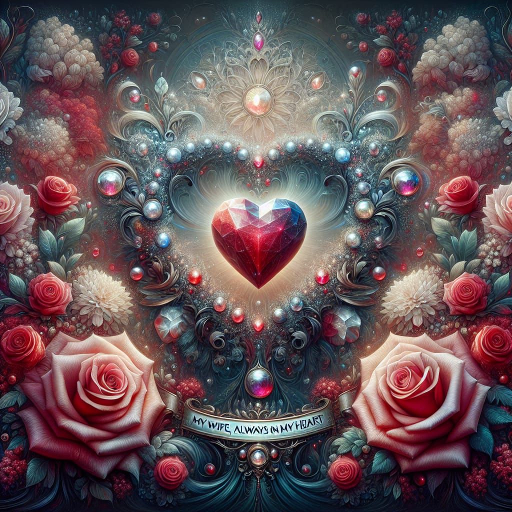 Fantasy Heart Concept Art in Rich Colors and Intricate Detai...